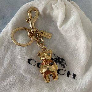 Coach Teddy bear Charm/Key Holder